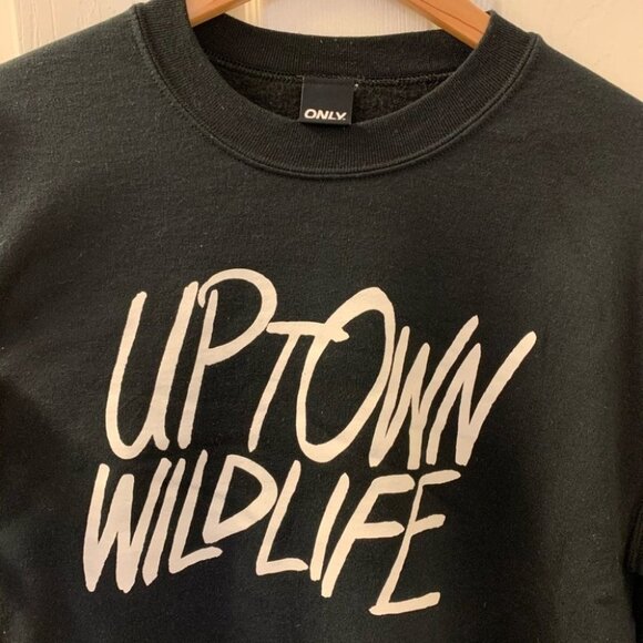 ONLY NY Black Crewneck “Uptown Wildlife” - Picture 2 of 6